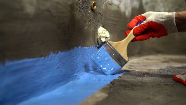 Commercial Waterproofing project at a Gwynn Oak, MD business property by SJ Waterproofing Pros